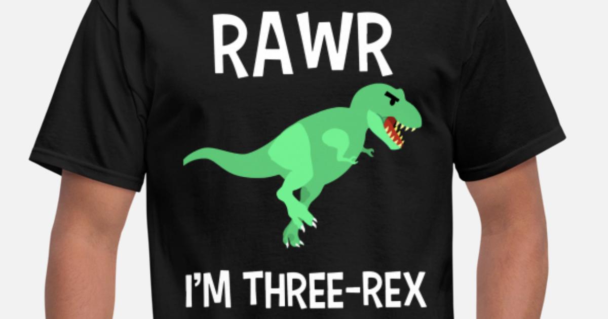 kids rawe i am three rex dinosaur 